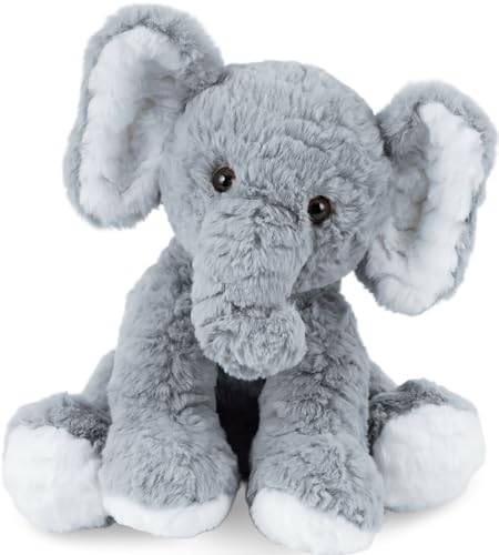 Mikee Fluffie Elephant Stuffed Animals Soft Plush Toy for Baby Girls Boys,12