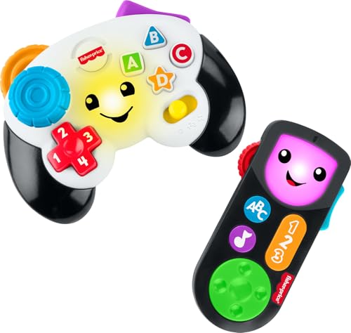 Fisher-Price Baby & Toddler Toys Laugh & Learn Play & Stream Tech Set, Pretend Video Game & Remote Control for Infants Ages 6+ Months