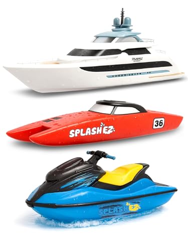 SplashEZ Bath Toy Boats for Toddlers, Mold Free Boat Bath ...