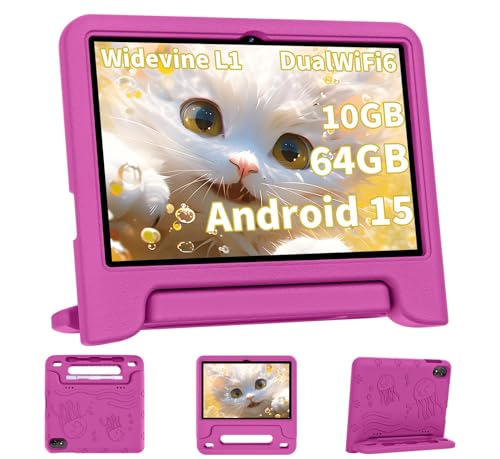 COLORROOM 2026 Upgraded Android 15 Tablet, 10inch Kids Tablet, Octa-core ...