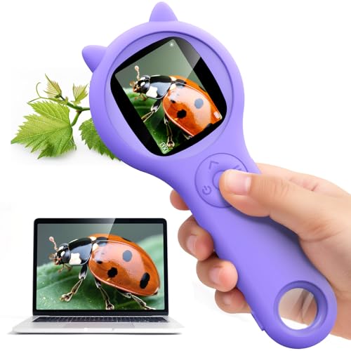 Microscope for Kids - Electronic Handheld Magnifying Glass for Children-STEM ...