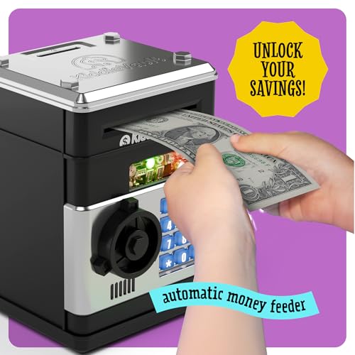 Piggy Bank for Kids - Electronic Money Saving Box w/Code- ATM Safe - Toy Coin Bank - Easter Boys Toys for Age 3, 4, 5, 6, 7, 8, 9 - Birthday Gifts for 8, 9, 10, 11, 12 Year Old Boy and Girl - Image 2