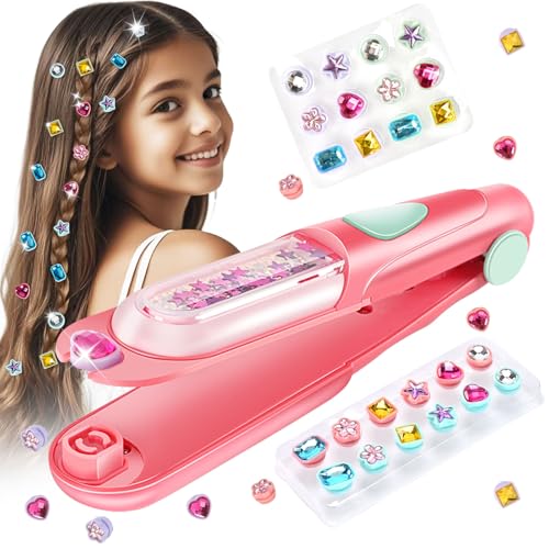 kidzkube Hair Gem Stamper Kit, Bling Hair Jewels for Girls ...