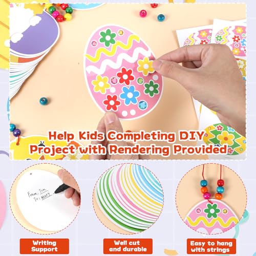 Qyeahkj 30 Pack Spring Tree Craft Kit DIY Flower Butterfly Bee Craft 3D Art Paper Crafts Easter Summer Stickers Game Activities for Home Party Favor - Image 3