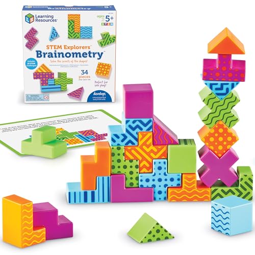 Learning Resources STEM Explorers Brainometry - 3d Puzzle, Brain Games, ...