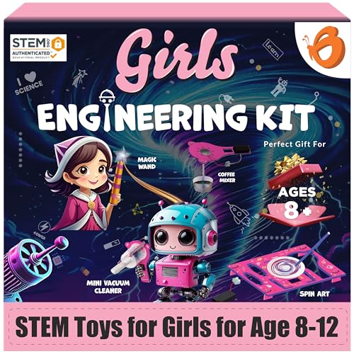 Butterfly EduFields 100+ STEM Projects | Girls Mini Engineering Kit ...
