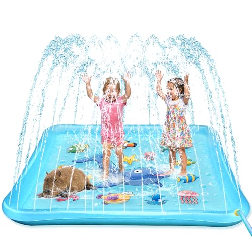 Growsland Splash Pad for Toddlers, Outdoor Sprinkler for Kids, 67