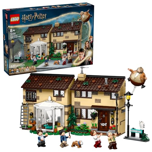 LEGO Harry Potter Privet Drive: Aunt Marge’s Visit Kids Toy ...