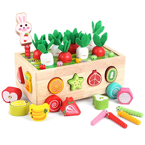 Toddlers Montessori Wooden Educational Toys for Baby Boys Girls Age ...