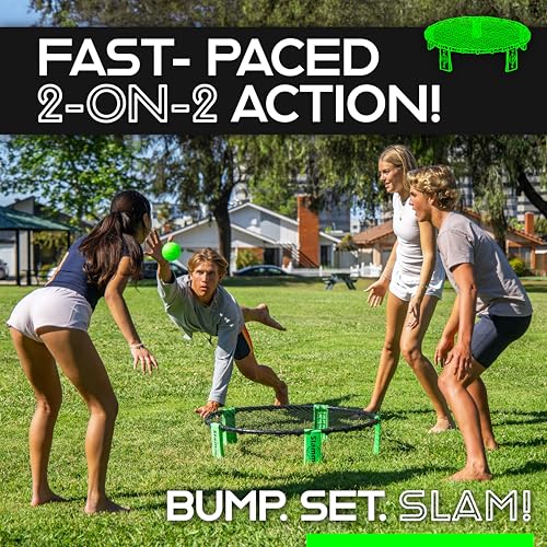 GoSports Slammo Game Set (Includes 3 Balls, Carrying Case and Rules) - Outdoor Lawn, Beach & Tailgating Roundnet Game - Image 4